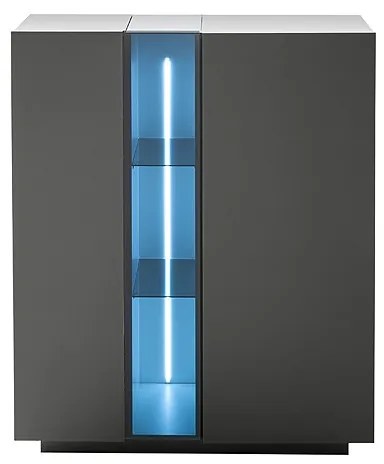 Ψηλός Μπουφές Σκούρο Γκρι 96x42x115 cm