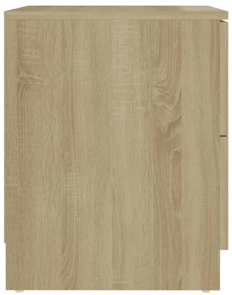 vidaXL Κομοδίνα 2 τεμ. Sonoma Δρυς 40 x 40 x 50 εκ. από Επεξεργ. Ξύλο
