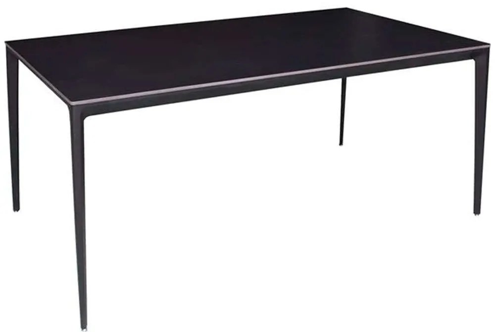 Τραπέζι Barret ΕΜ835,3 140x80x74cm Stone Black Aluminum,Technomarble