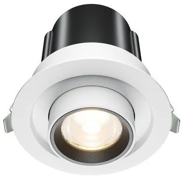 Χωνευτό Σποτ Φωτιστικό Οροφής LED 10W Λευκό Αναδιπλούμενο Hidden DL095-01-10W3K-W Maytoni-DL095-01-10W3K-W-Λευκό DL095-01-10W3K-W