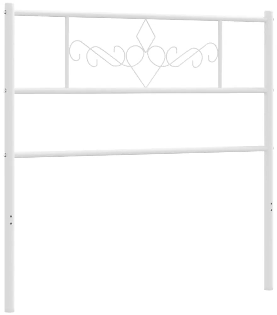 vidaXL Κεφαλάρι Λευκό 90 εκ. Μεταλλικό