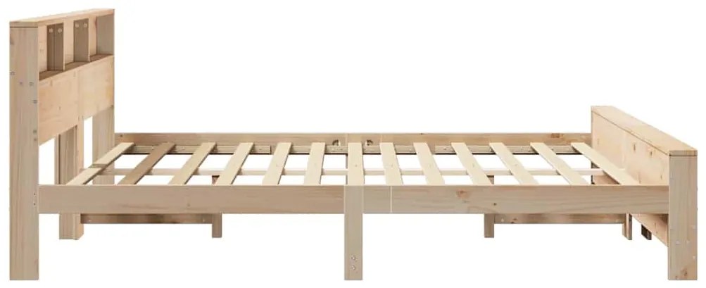 vidaXL Σκελετός Κρεβατιού Καφέ 180 x 200 cm Μασίφ ξύλο πεύκου