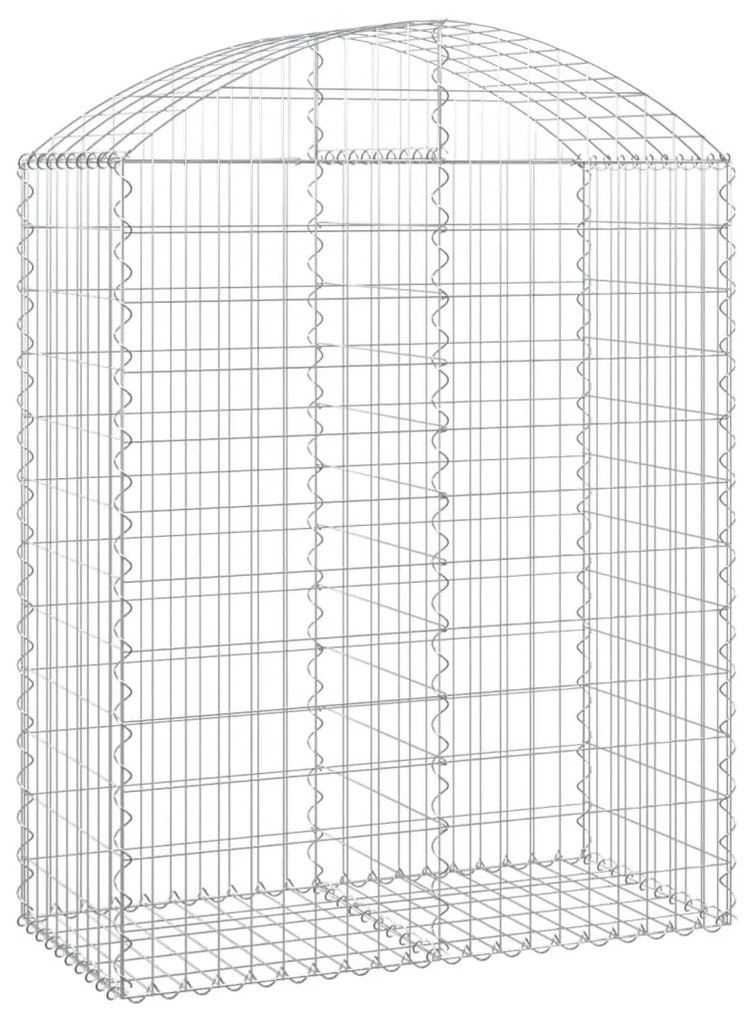 vidaXL Συρματοκιβώτιο Τοξωτό 100x50x120/140εκ. από Γαλβανισμένο Χάλυβα