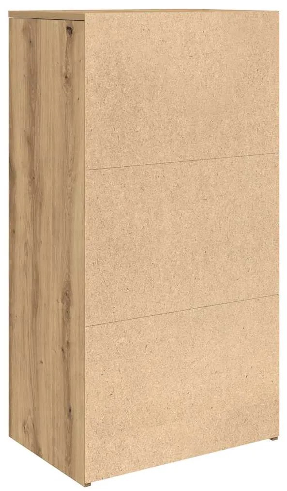 vidaXL Συρταριέρα με 6 Συρτάρια Τεχνίτης Δρυς 50x34x96 εκ. Μοριοσανίδα