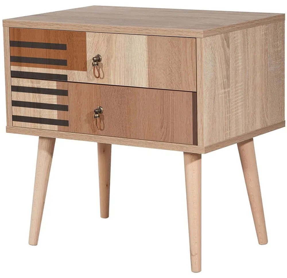 Κομοδίνο City Colorblock 863SPH3531 60x40x61cm Multi