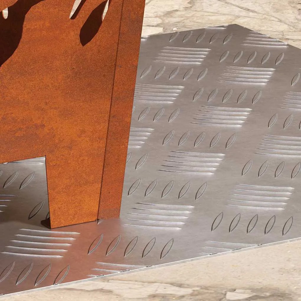 vidaXL Σκαλοπάτι τετράγωνο 2 pcs Ασημί 50 x 50 cm Αλουμίνιο