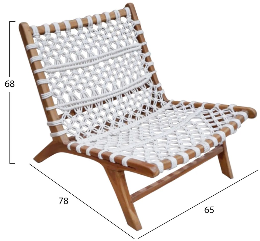 ΠΟΛΥΘΡΟΝΑ ANTIB HM9466.01 ΤΕΑΚ ΞΥΛΟ NYLON ΣΧΟΙΝΙ ΛΕΥΚΟ 65x77x68Υεκ.