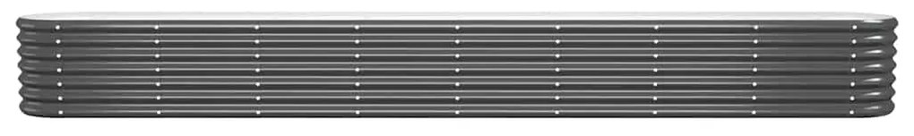 vidaXL Ζαρντινιέρα Ανθρακί 332x40x36 εκ Γαλβανισμένος χάλυβας