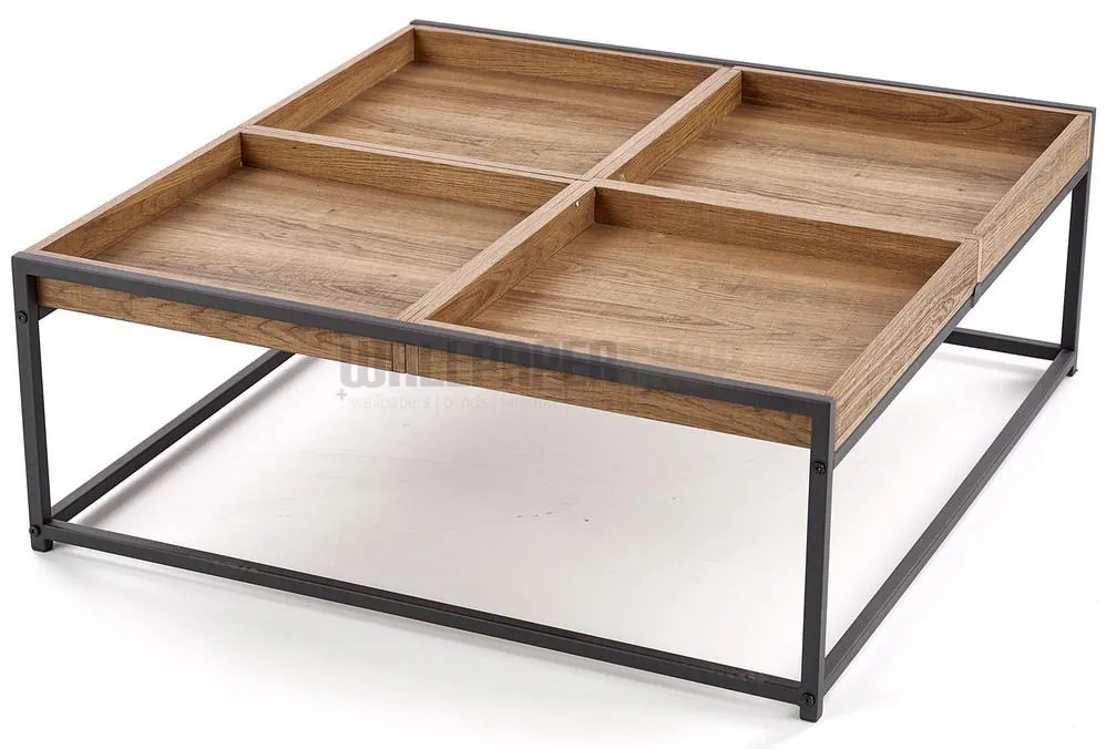 Frey Τραπεζάκι Σαλονιού Καφέ 84x80x30