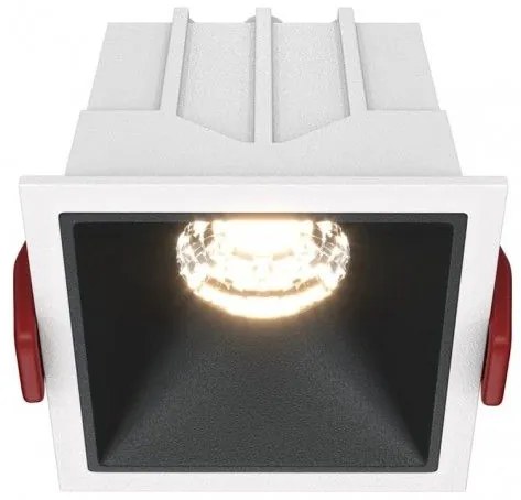 Χωνευτό Σποτ Οροφής Alfa LED 10W 3000K Μαύρο-Λευκό DL043-01-10W3K-D-SQ-WB MAYTONI DL043-01-10W3K-D-SQ-WB Ασπρόμαυρο