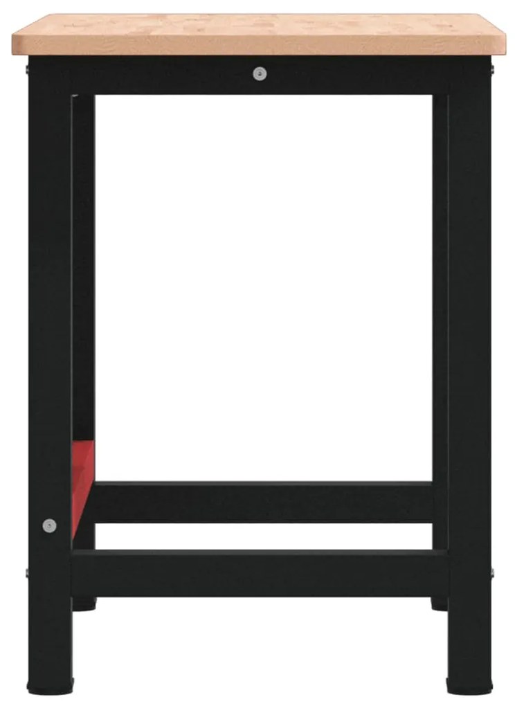 vidaXL Πάγκος Εργασίας Ορθογώνιος 100x60x81,5 εκ. από Μασίφ Ξύλο Οξιάς