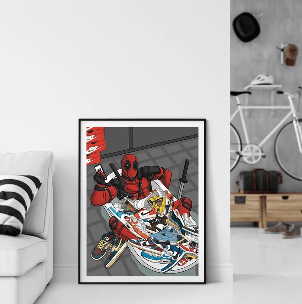 Πόστερ &amp; Κάδρο Deadpools Sneakerbath SNK276 30x40cm Εκτύπωση Πόστερ (χωρίς κάδρο)