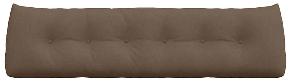 vidaXL Μαξιλάρι Πλάτης Καφέ 180 x 24 x 50 εκ ύφασμα
