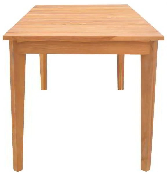 Τραπέζι Ory pakoworld teak ξύλο σε φυσική απόχρωση 160x80x75εκ