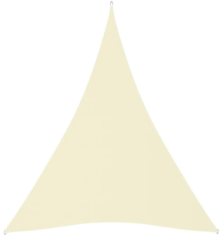 vidaXL Πανί Σκίασης Τρίγωνο Κρεμ 4 x 5 x 5 μ. από Ύφασμα Oxford