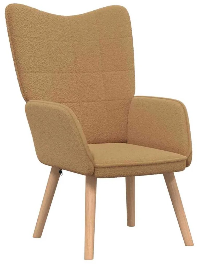 vidaXL Χαλαρωτική Πολυθρόνα Μπεζ 62 x 67 x 95.5 εκ ύφασμα