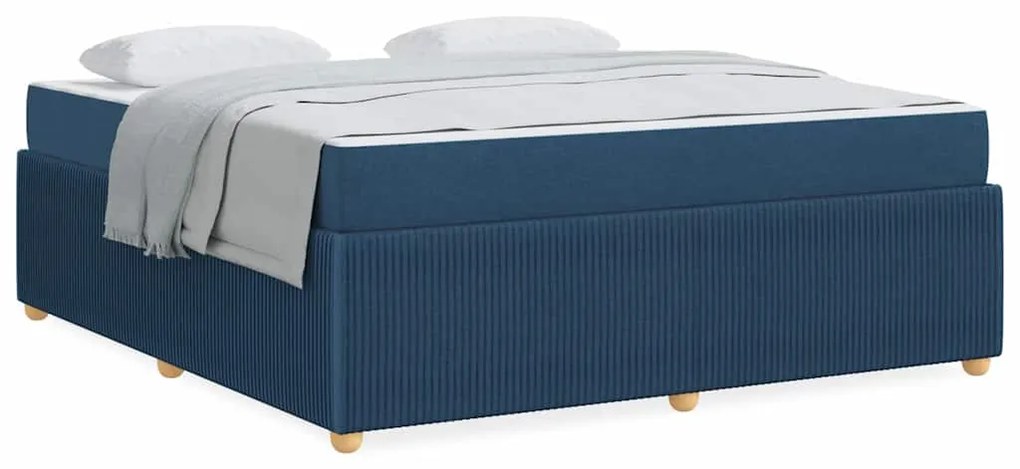 vidaXL Σκελετός Κρεβατιού Άλλο Μπλε 180 x 200 cm ύφασμα