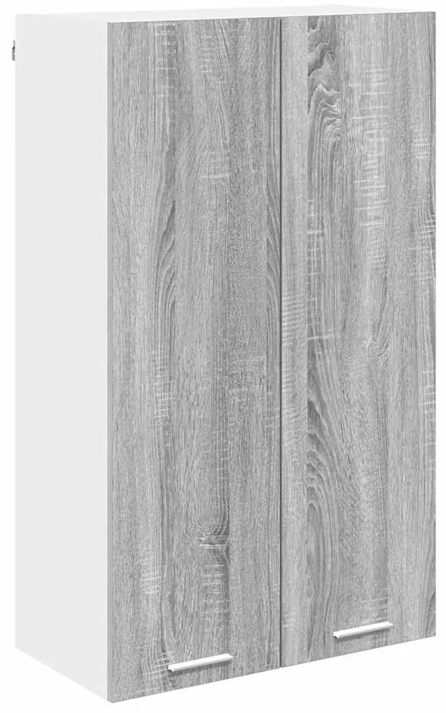 vidaXL Κρεμαστό ντουλάπι με αποθήκευση Γκρίζο Σονομα 60 x 31 x 100 εκ.