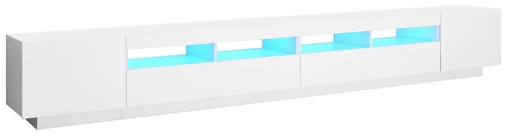 vidaXL Έπιπλο Τηλεόρασης με LED Λευκό 300 x 35 x 40 εκ.