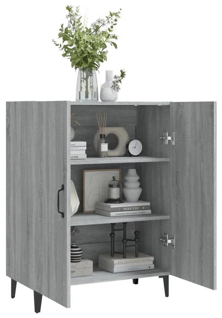vidaXL Ντουλάπι Γκρι Sonoma 70 x 34 x 90 εκ. από Επεξεργασμένο Ξύλο