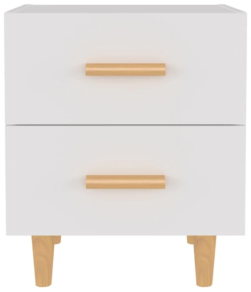 vidaXL Κομοδίνα 2 τεμ. Λευκά 40 x 35 x 47,5 εκ.