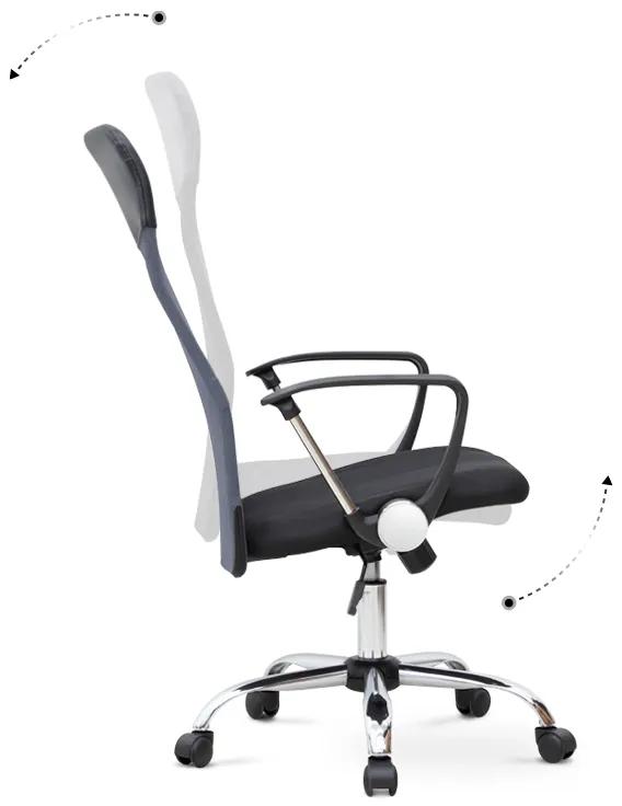 Καρέκλα γραφείου Marco Megapap με ύφασμα Mesh χρώμα γκρι - μαύρο 62x59x110/120εκ. - Ύφασμα - GP040-0001,2