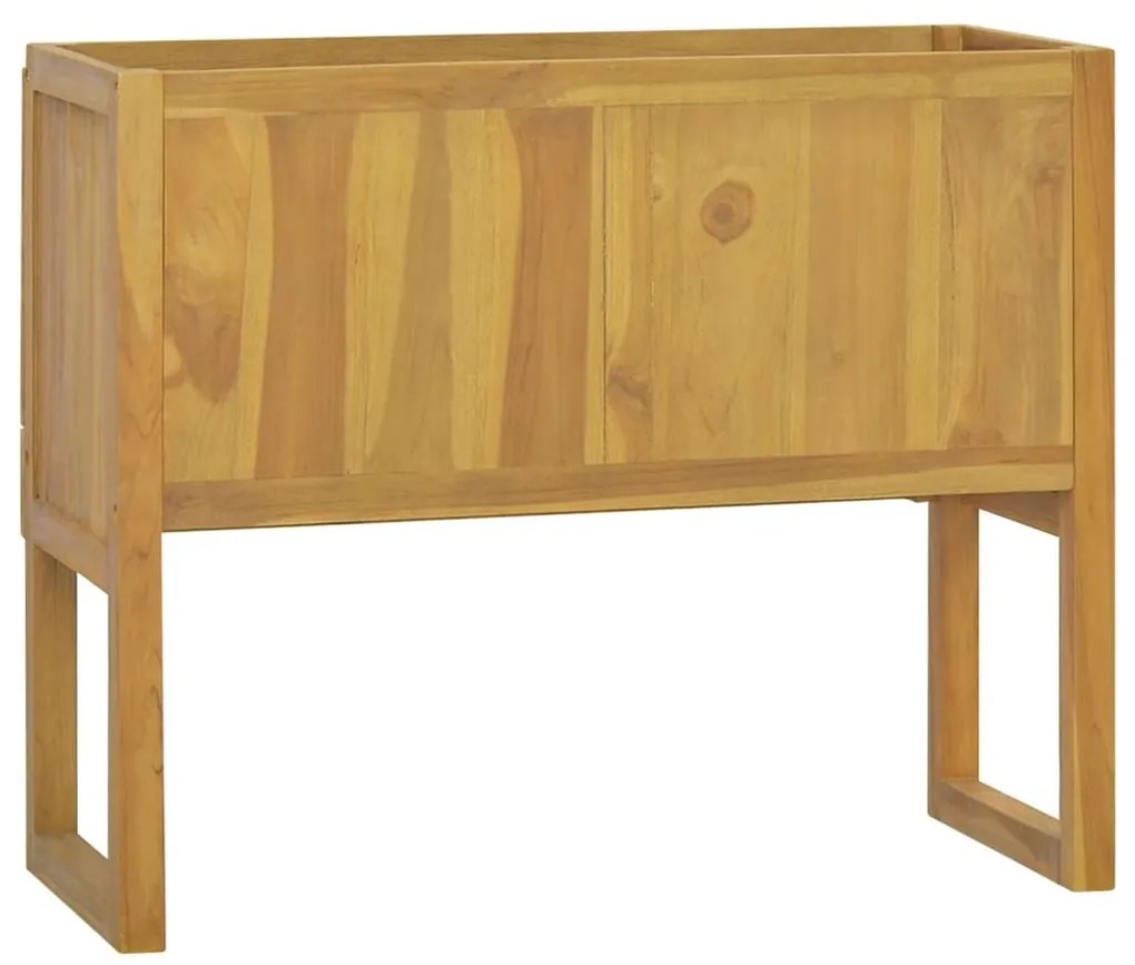 Έπιπλο Μπάνιου 90 x 40 x 75,5 εκ. από Μασίφ Ξύλο Teak - Καφέ