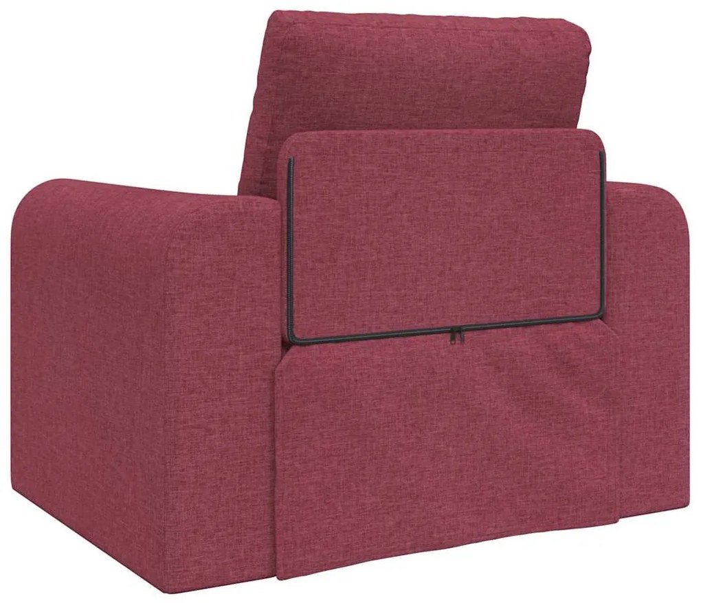 vidaXL Κρεβάτι καναπές Μπορντό 98 x 71 x 83 εκ. ύφασμα