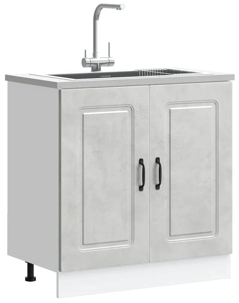 Ντουλάπι βάσης νεροχύτη Kalmar Γκρι Sonoma 80x46x81,5 εκ.