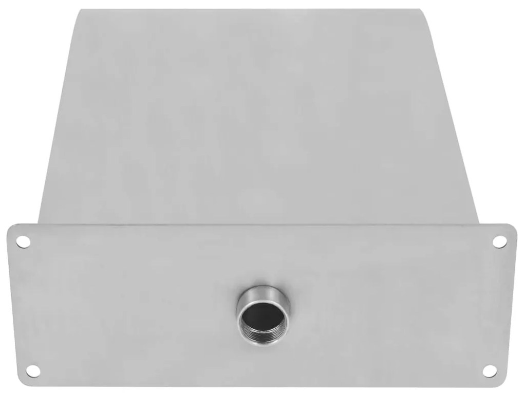 vidaXL Σιντριβάνι Πισίνας Ασημί 45 x 30 x 65 εκ. από Ανοξείδωτο Ατσάλι