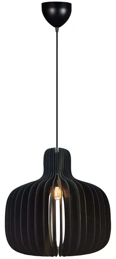 Φωτιστικό Οροφής Hazo 2512053003 Φ43x43cm E27 60W Black Nordlux