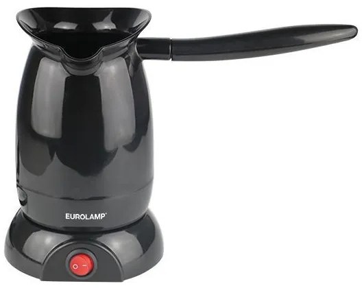 Eurolamp Ηλεκτρικό Μπρίκι 800w Πλαστικό 600ml Μαύρο 300-70009