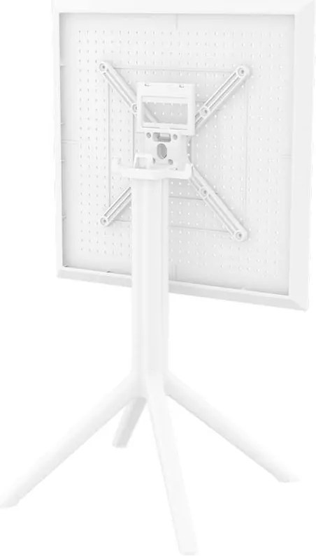 Τραπέζι Πτυσσόμενο Sky 60Χ60X74Εκ. White Πολυπροπυλενίου