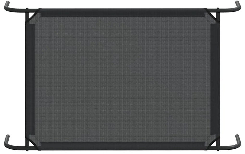 vidaXL Κρεβάτι Σκύλου Υπερυψωμένο Μαύρο L Textilene