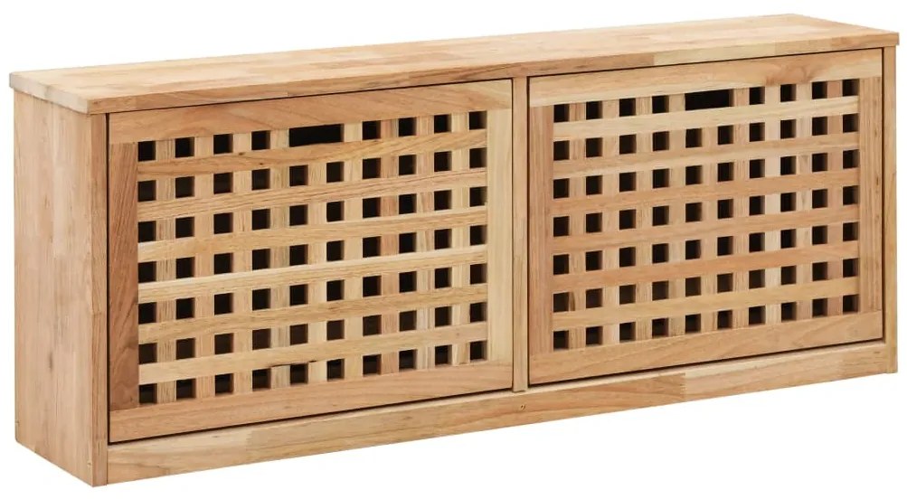 vidaXL Παπουτσοθήκη / Πάγκος 94 x 20 x 38 εκ. από Μασίφ Ξύλο Καρυδιάς