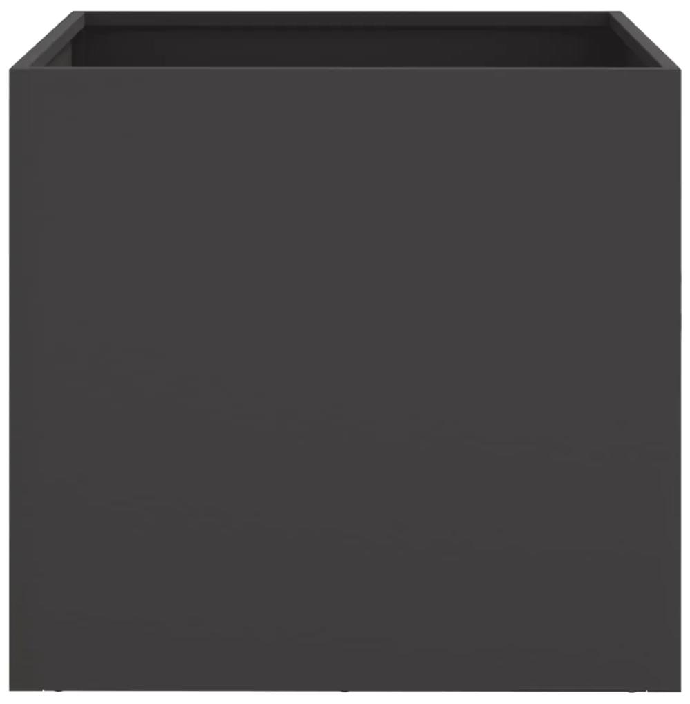 vidaXL Ζαρντινιέρα Μαύρη 42x40x39 εκ. από Χάλυβα Ψυχρής Έλασης