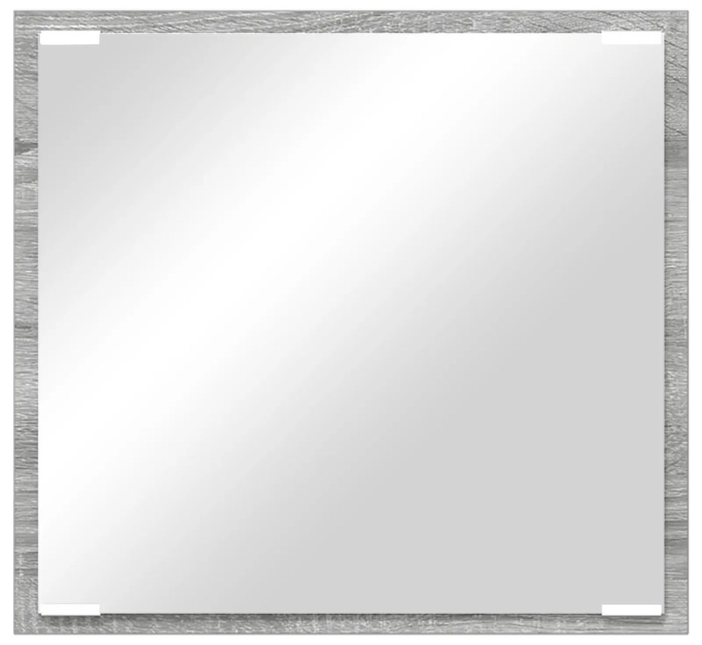 vidaXL LED Καθρέφτης Μπάνιου Γκρι Σοναμά 40x8.5x37 εκ Επεξεργασμένο Ξύλο
