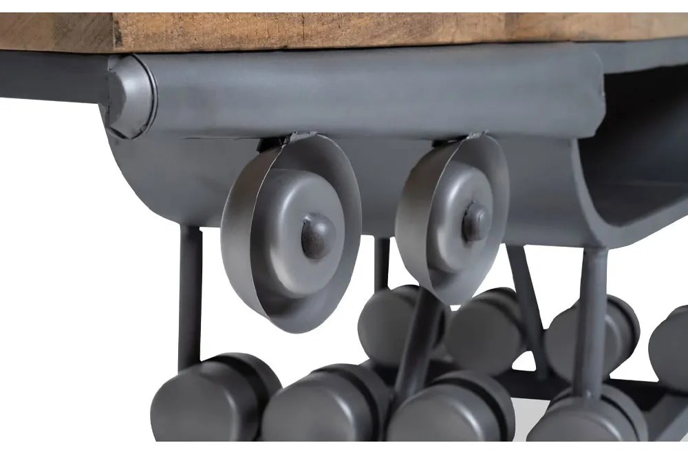 WINGS TV STAND GUNMETAL ΦΥΣΙΚΟ 188x44xH44cm - 05-0742 - 05-0742