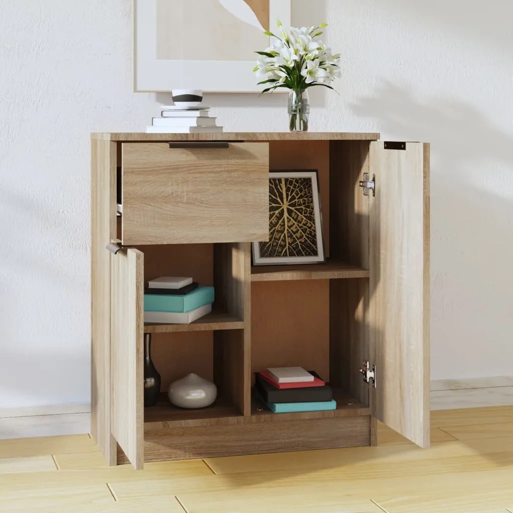 vidaXL Ντουλάπι Sonoma Δρυς 60 x 30 x 70 εκ. από Επεξεργασμένο Ξύλο