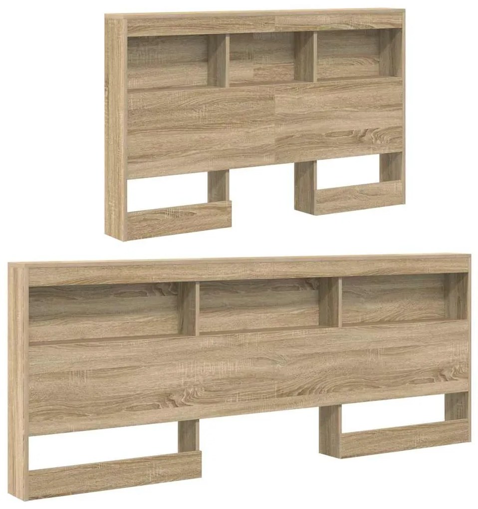 vidaXL Κεφαλάρι Αποθήκης με ράφι Δρύς Sonoma 120 cm Επεξεργασμένο ξύλο