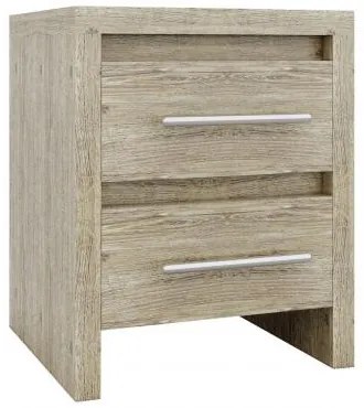 KENNEL Κομοδίνο 2 Συρτάρια Απόχρωση Sonoma 47x39x57cm Ε765,2