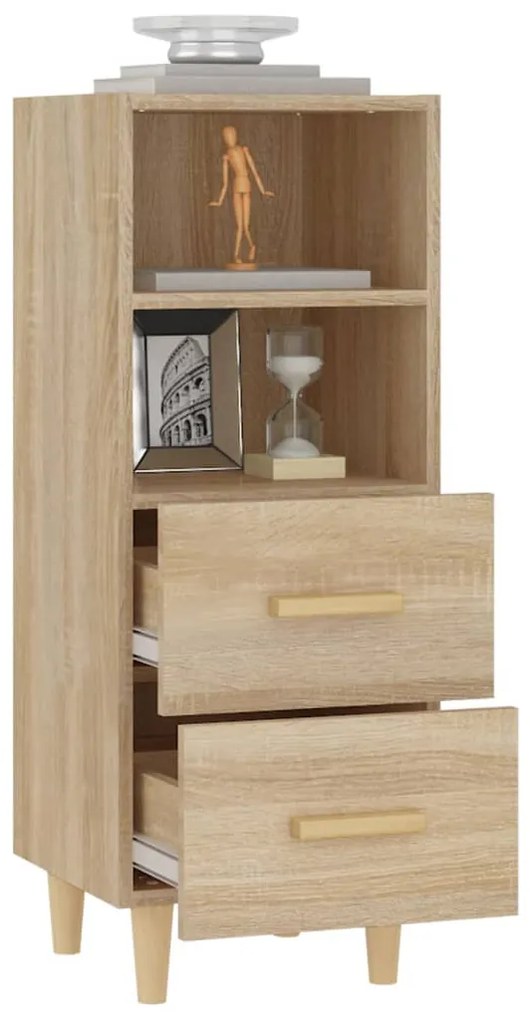 vidaXL Ντουλάπι Sonoma Δρυς 34,5x34x90 εκ. από Επεξεργασμένο Ξύλο