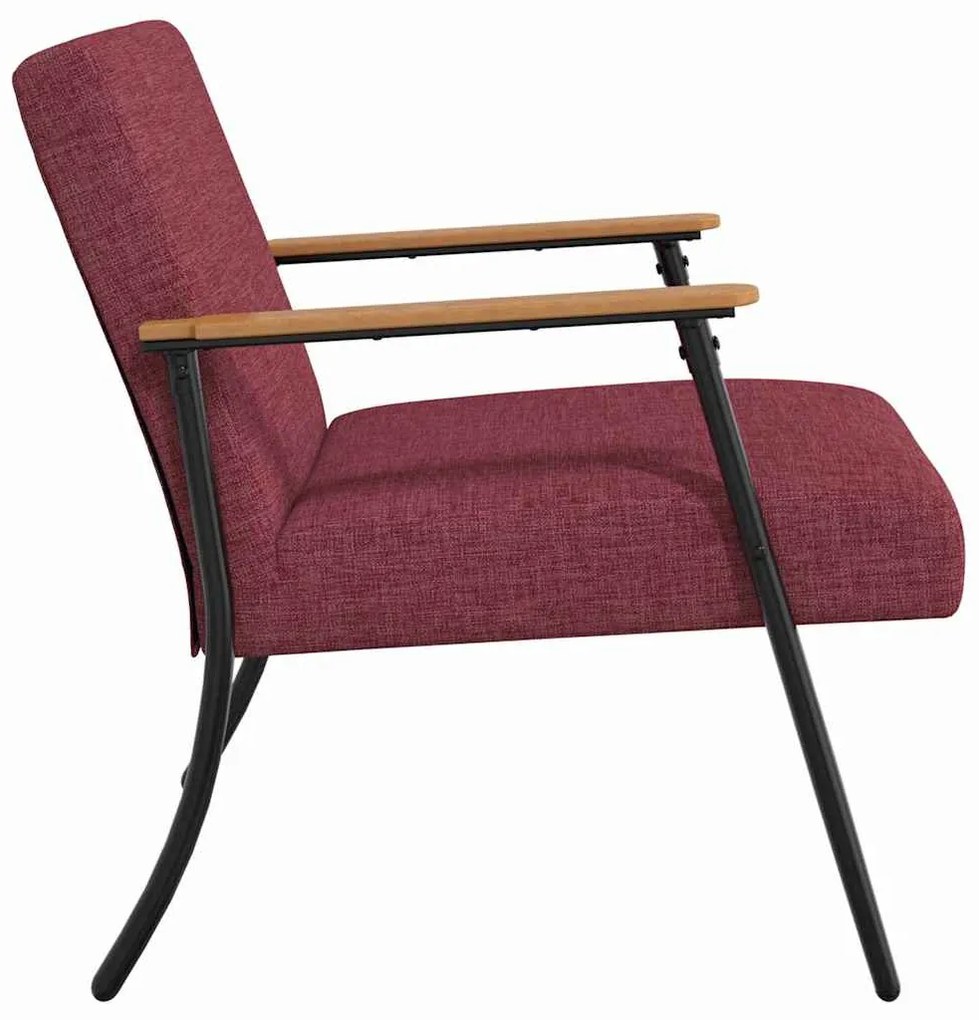 vidaXL Πολυθρόνα Κόκκινο 59 x 75 x 78 εκ ύφασμα