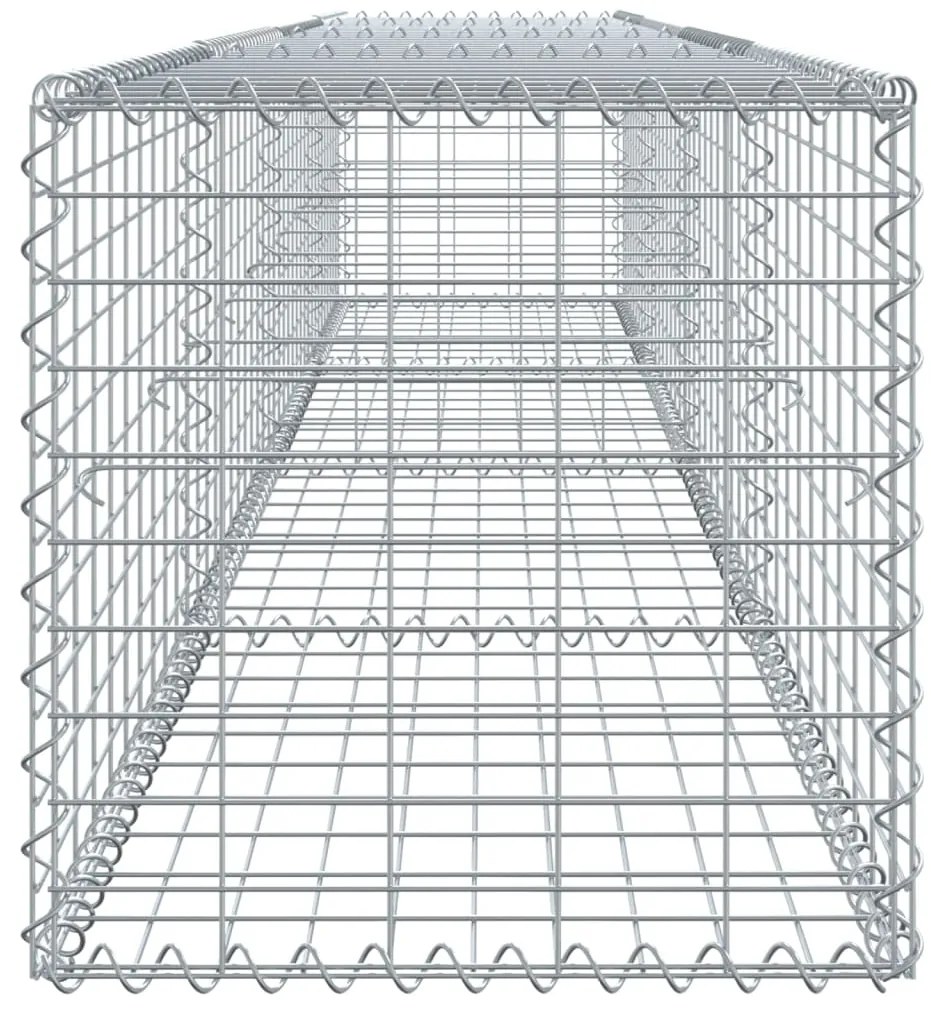 vidaXL Συρματοκιβώτιο με Κάλυμμα 400x50x50 εκ. από Γαλβανισμένο Χάλυβα
