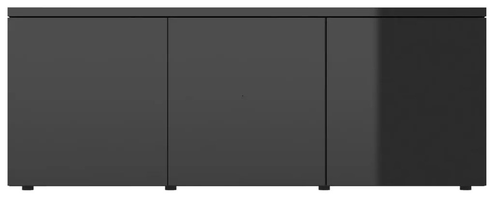 vidaXL Έπιπλο Τηλεόρασης Γυαλιστερό Μαύρο 80x34x30 εκ. Επεξ. Ξύλο