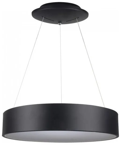 Κρεμαστό Φωτιστικό Οροφής 30W Μαύρος Dimmable Φ60 Θερμό Λευκό VTAC-3996-Μαύρο 3996