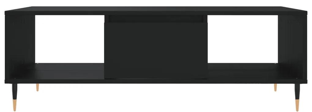 vidaXL Τραπεζάκι Σαλονιού Μαύρο 104x60x35 εκ. από Επεξεργασμένο Ξύλο