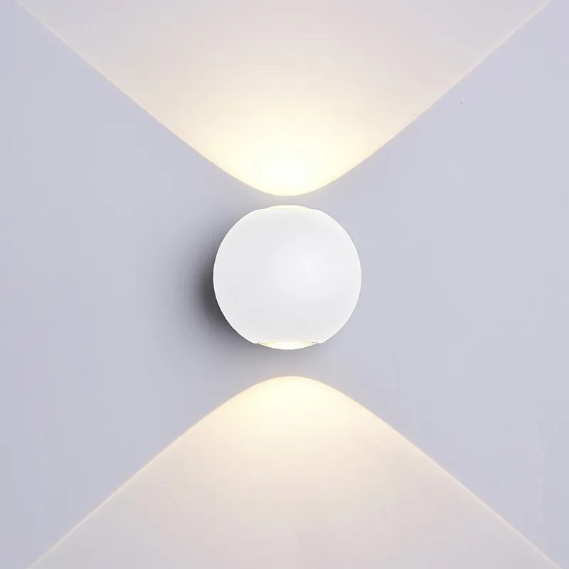 Φωτιστικό Τοίχου Cree MTN-74961 Led 6W 4000K 660lm IP54 11x9,3cm White Metanor