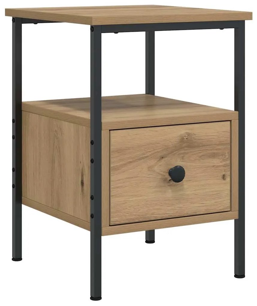 vidaXL Κομοδίνο Αρτισιανή Δρυς 34x36x50 εκ. από Επεξεργασμένο Ξύλο