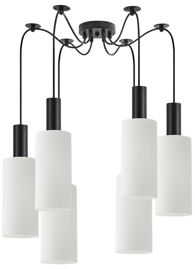 Φωτιστικό Οροφής Πολύφωτο Homelighting 77-8562 Black/White